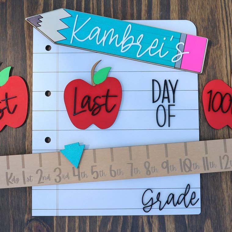 Back to School Personalized Interchangeable Sign